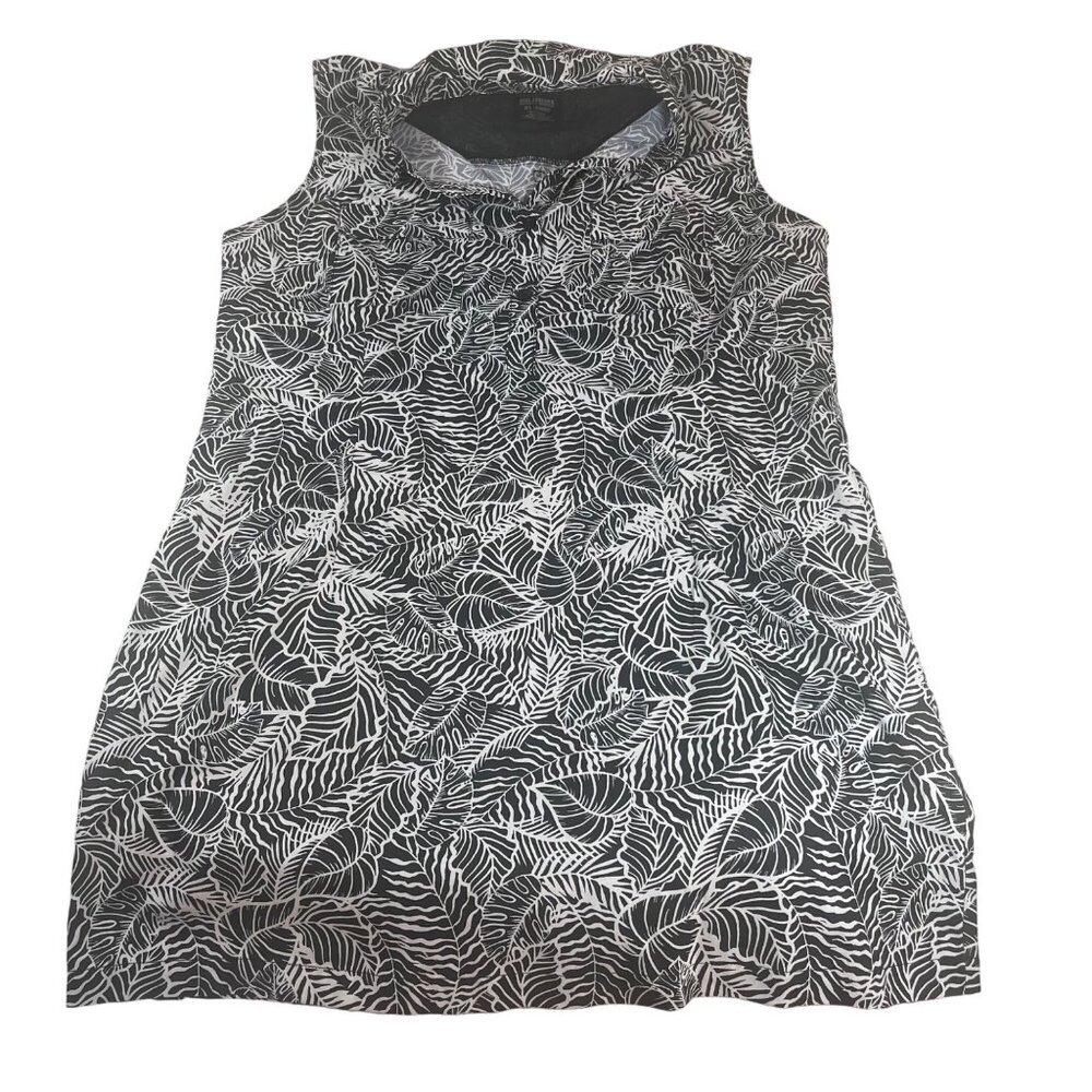 Reel Legends Performance Outfitters XL Mariner Sleeveless Leaf Print Dress